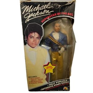 Vintage 1984 Michael Jackson Superstar Of The 80's Grammy Awards Outfit Poseable